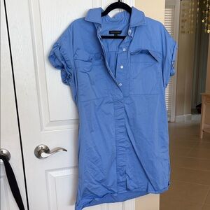 Banana Republic Light Blue Casual Shirt Dress